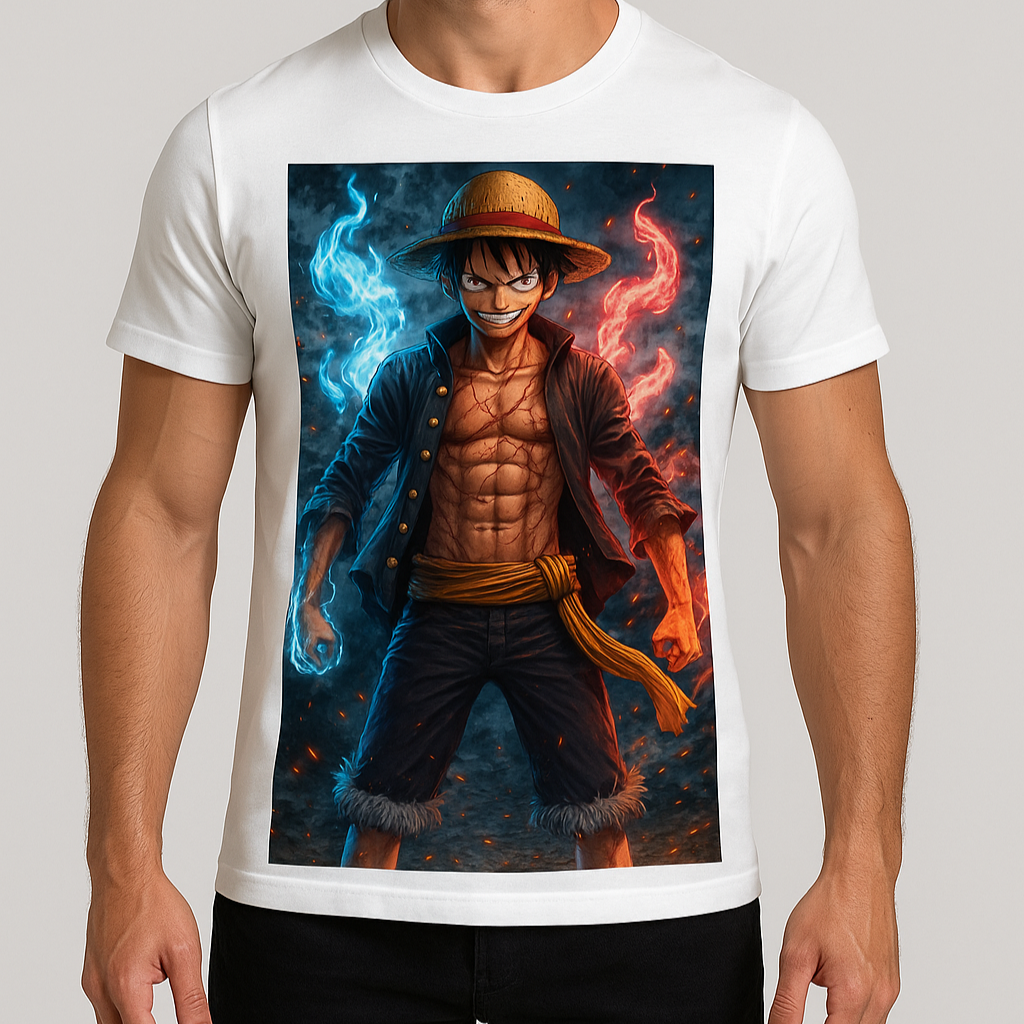 Luffy “Fire & Ice” Tee